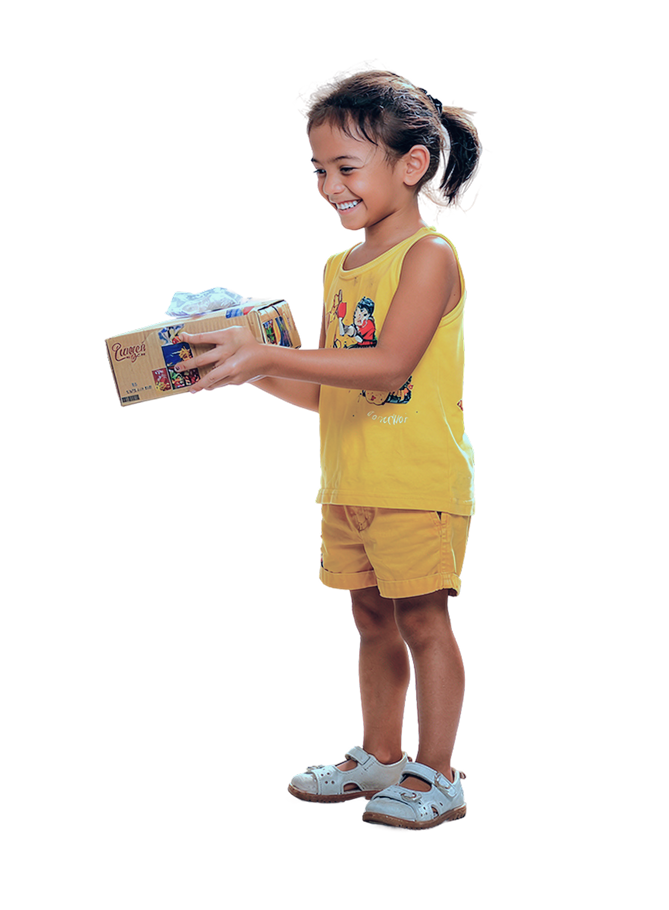 Child receiving aid — SOS Children's Villages